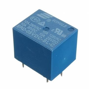Mini 5 V DC Stromrelais SRD-5VDC-SL-C 5-polig für Leiterplattenmontage